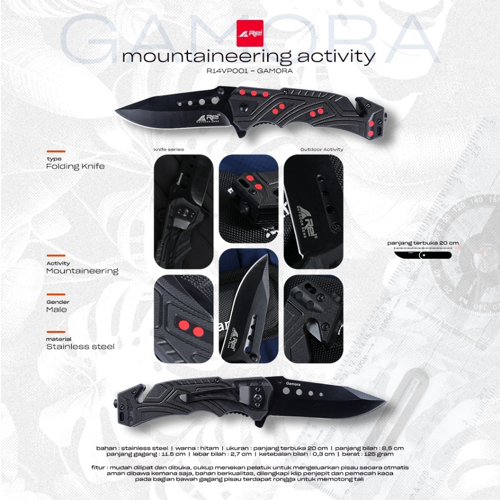 Pisau Gamora Knife Arei Outdoorgear