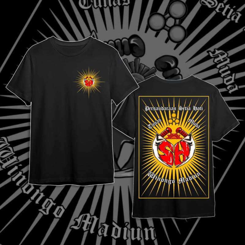 Kaos PSHW SH Winongo Emas Muda Winongo Madiun Sablon Dtf Kualitas Terbaik