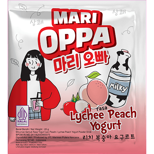 

marioppa lychee peach Yogurt isi 15 pcs