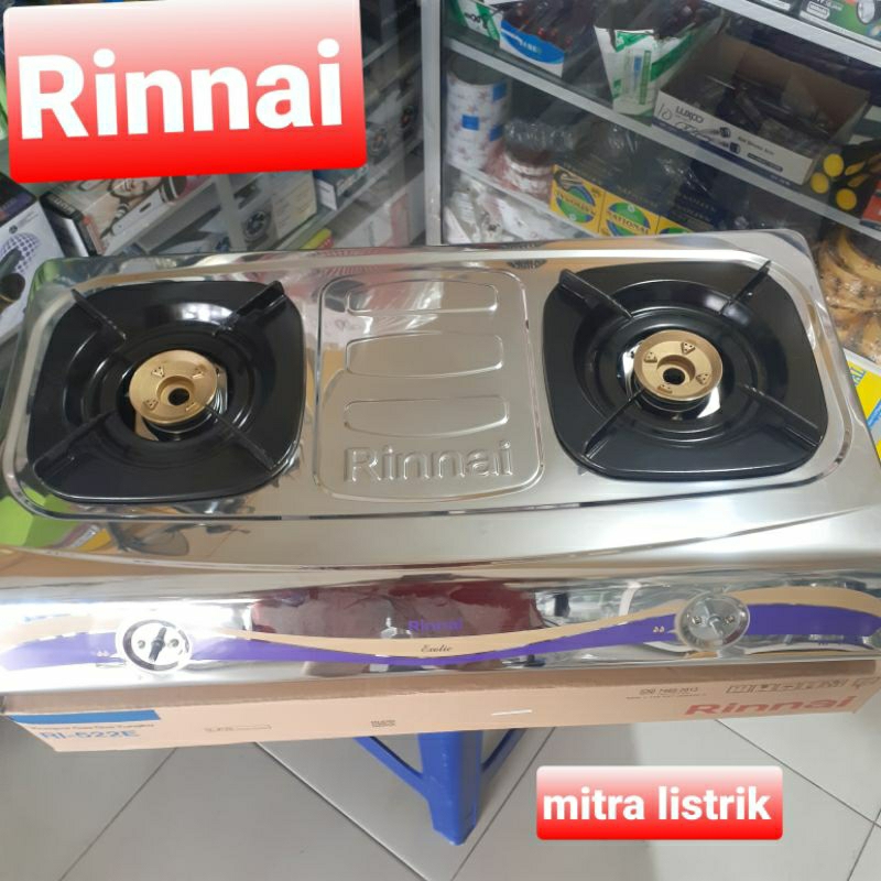 KOMPOR GAS STAINLESS RI-522 E RINNAI / RINNAI RI 522 E KOMPOR GAS 2