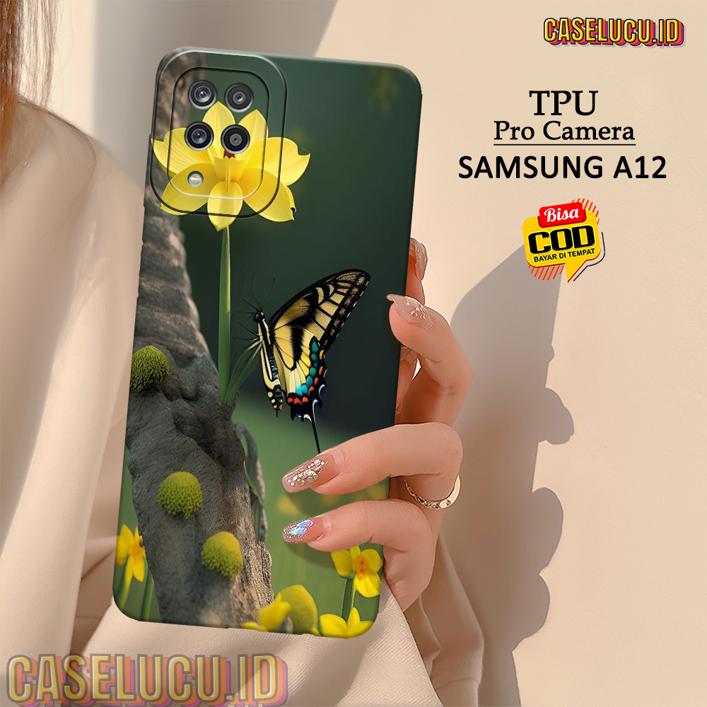 Casing Hp Samsung A12 Terbaru - Fashion Case Butterfly - Case Samsung A12 - Soft Case Hp Samsung A12