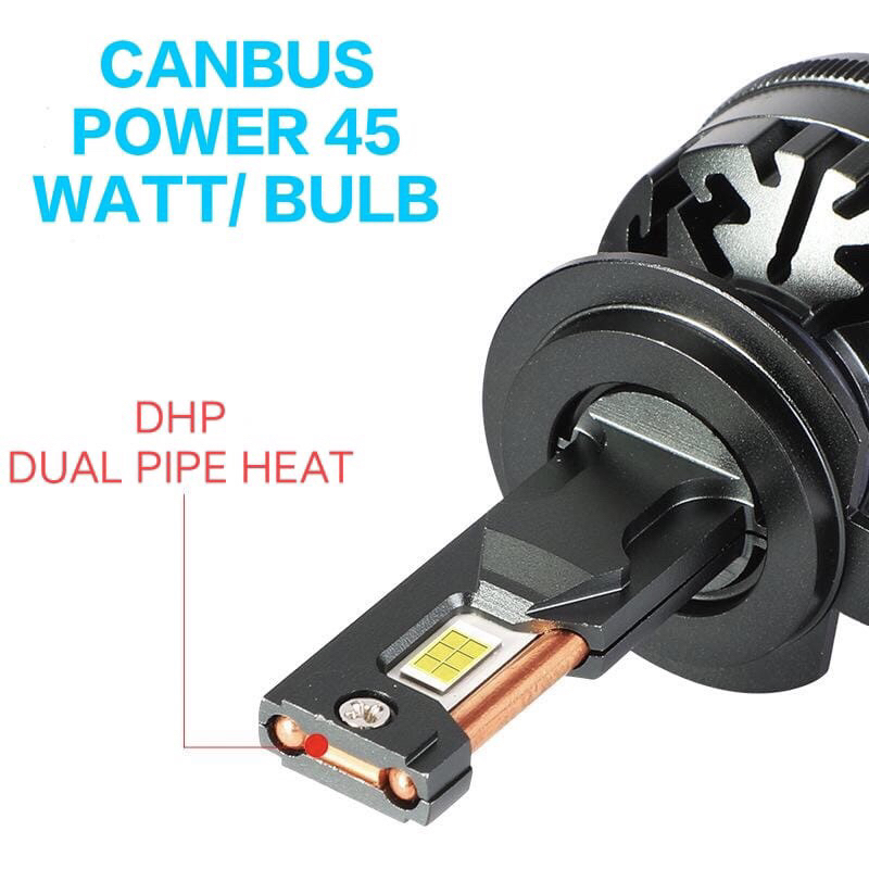 Lampu Depan Led Mobil H4 H8 H9 H11 HB3 HB4 45 Watt DHP 3570 Super Bright