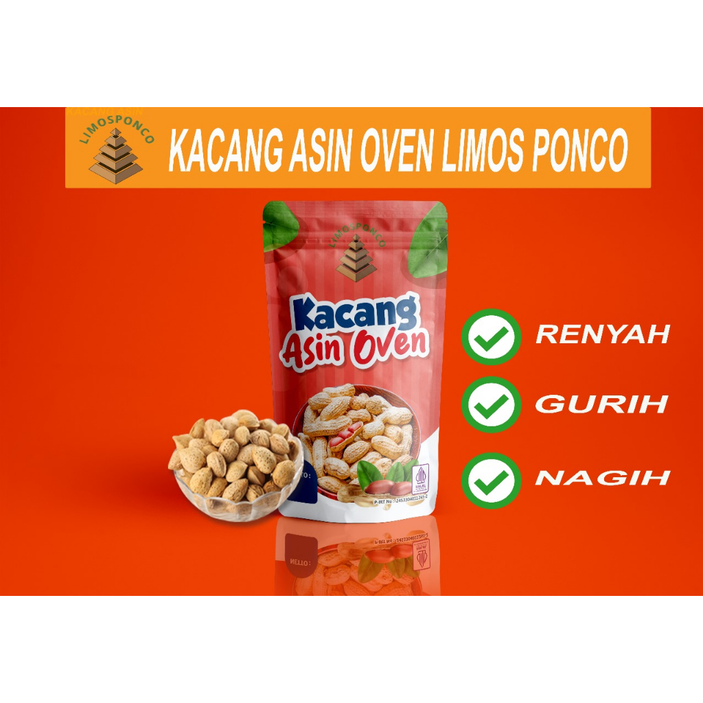 

KACANG KULIT ASIN OVEN | 250gr | LIMOS PONCO