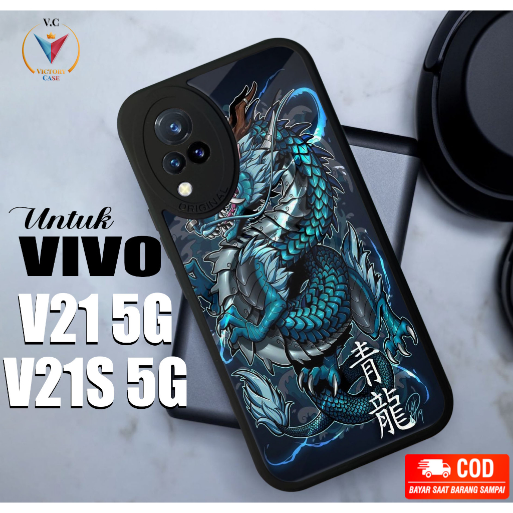 Case Vivo V21 5G V21S 5G Victory Case Motif [ NAGA ] Case Hp Glossy Casing Hardcase Softcase Bisa co