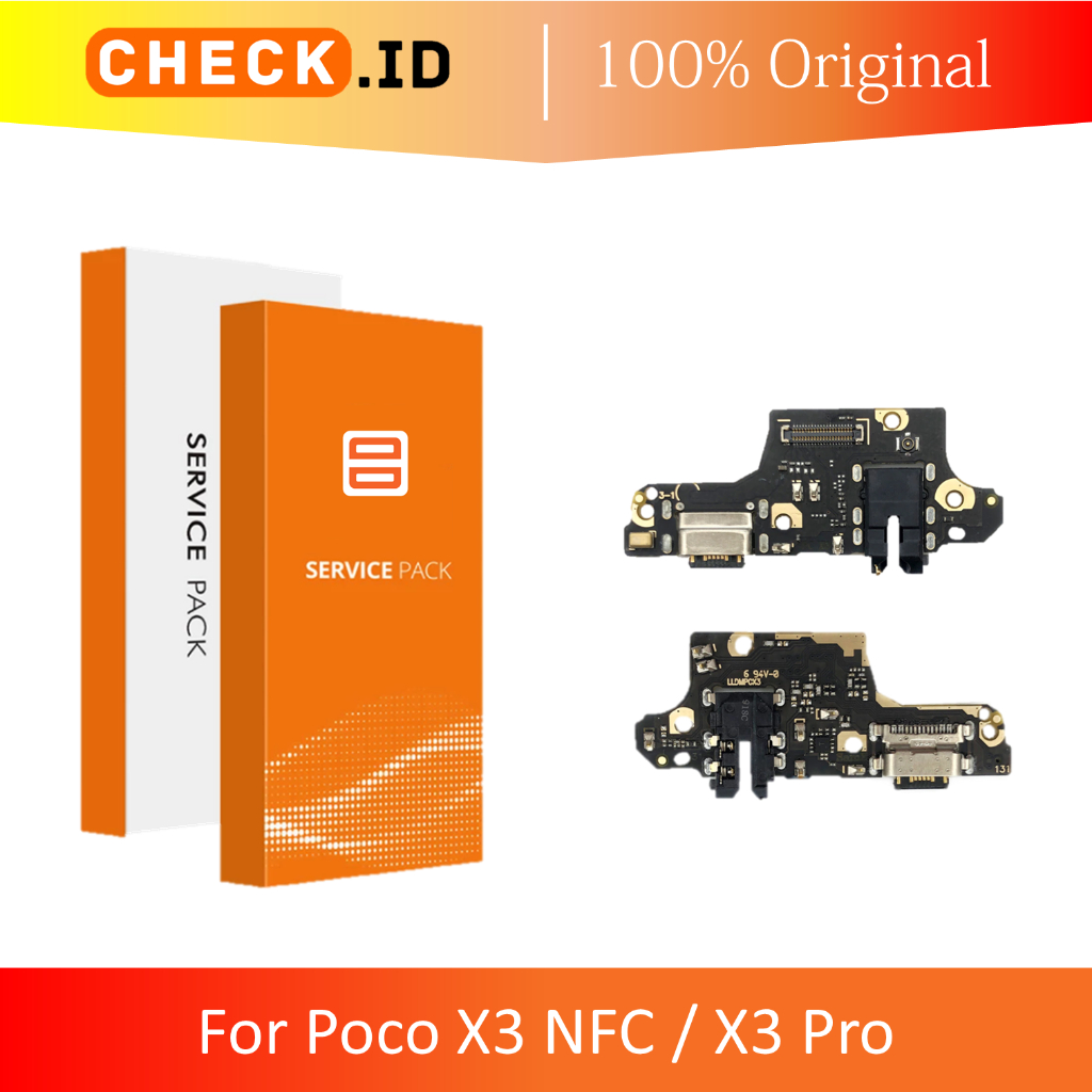 [ CHECK.ID ] KONEKTOR CHARGER MIC SUBBOARD POCOPHONE POCO X3 NFC / X3 PRO ORIGINAL
