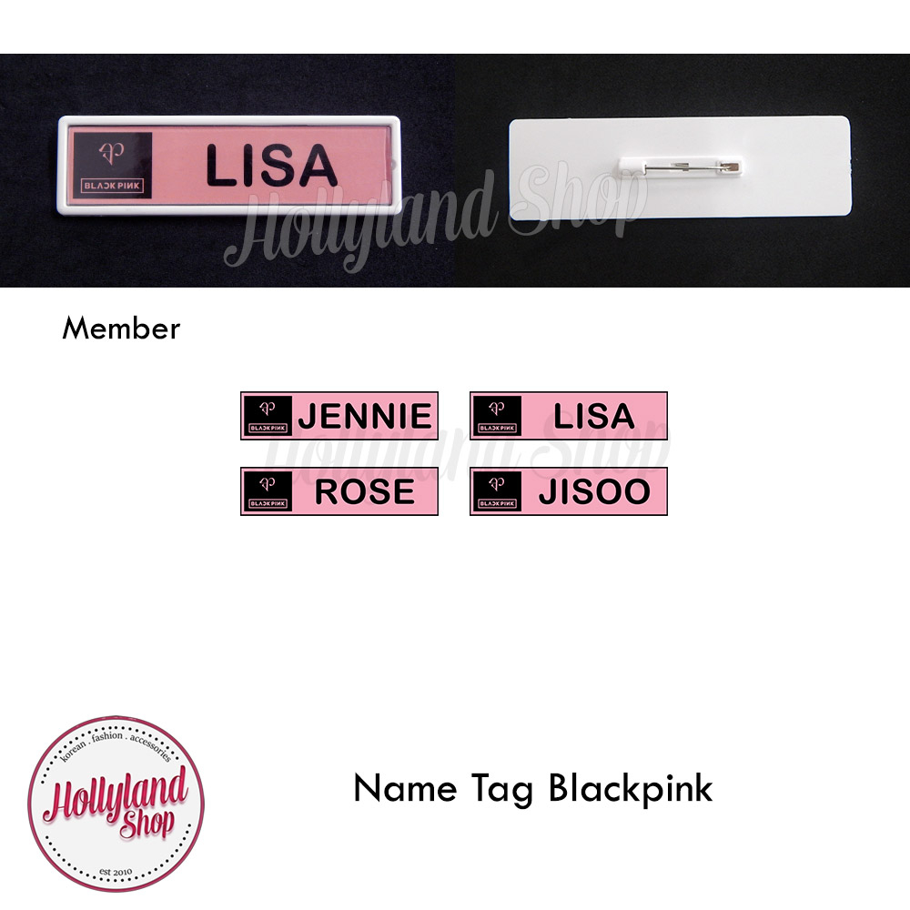 

Name Tag Papan Nama Dada Blackpink (2pcs) Unofficial