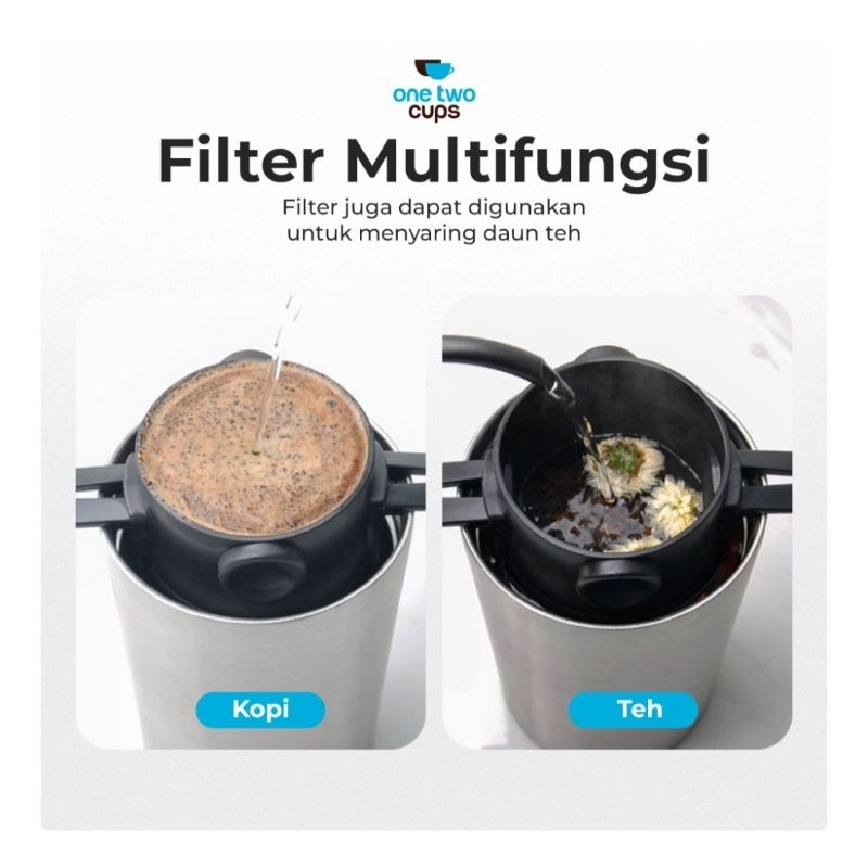 Filter Penyaring Kopi dan Teh Portable Cone Coffee Dripper