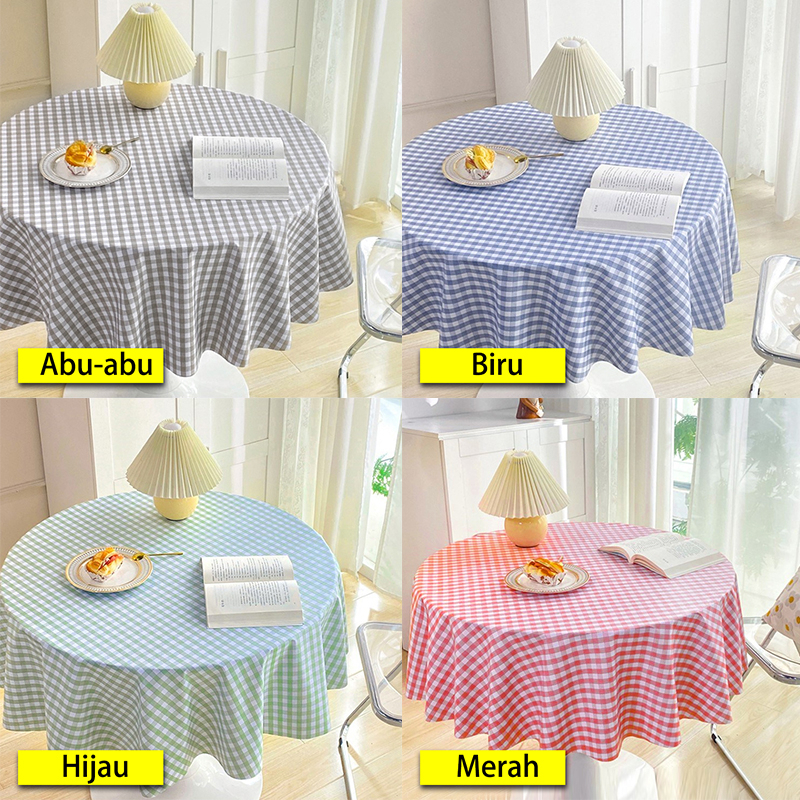 Taplak Meja Tamu Makan Bulat Bundar / Diameter 152cm /Taplak Meja Makan minimalis /Kecil Besar Motif