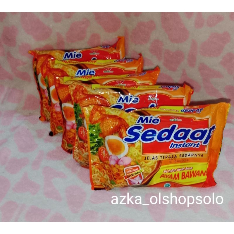 

Mie Instant Sedaap Kuah Rasa Ayam Bawang 70g/Mie Sedaap Kuah Rasa Ayam Bawang isi 5pcs