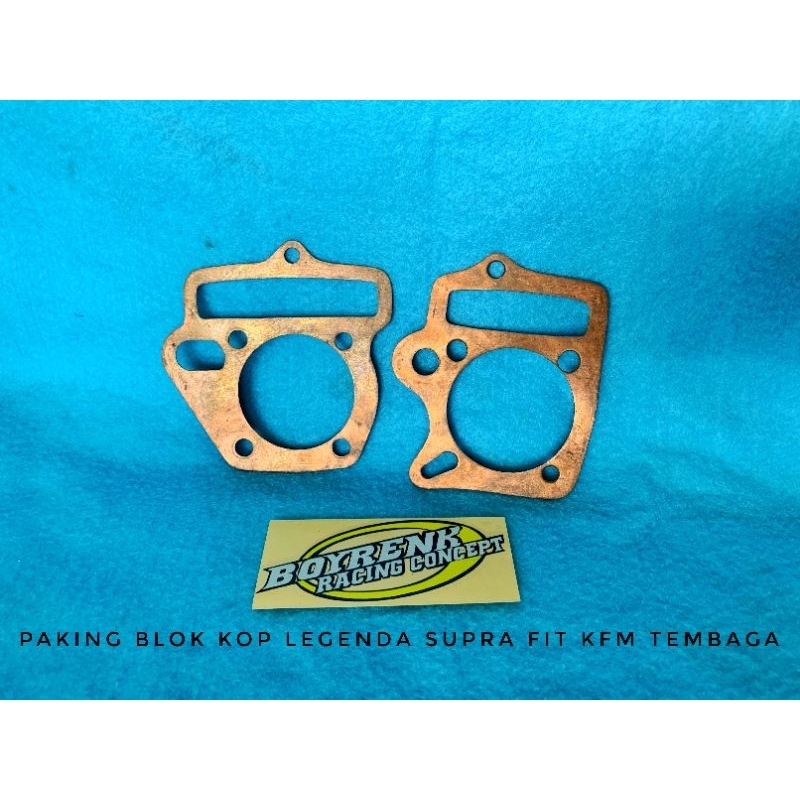 PACKING PACK GANJEL BLOK HEAD KOP LEGENDA SUPRA FIT TEMBAGA TEBAL 0.5 0.8 - BOYRENK RACING