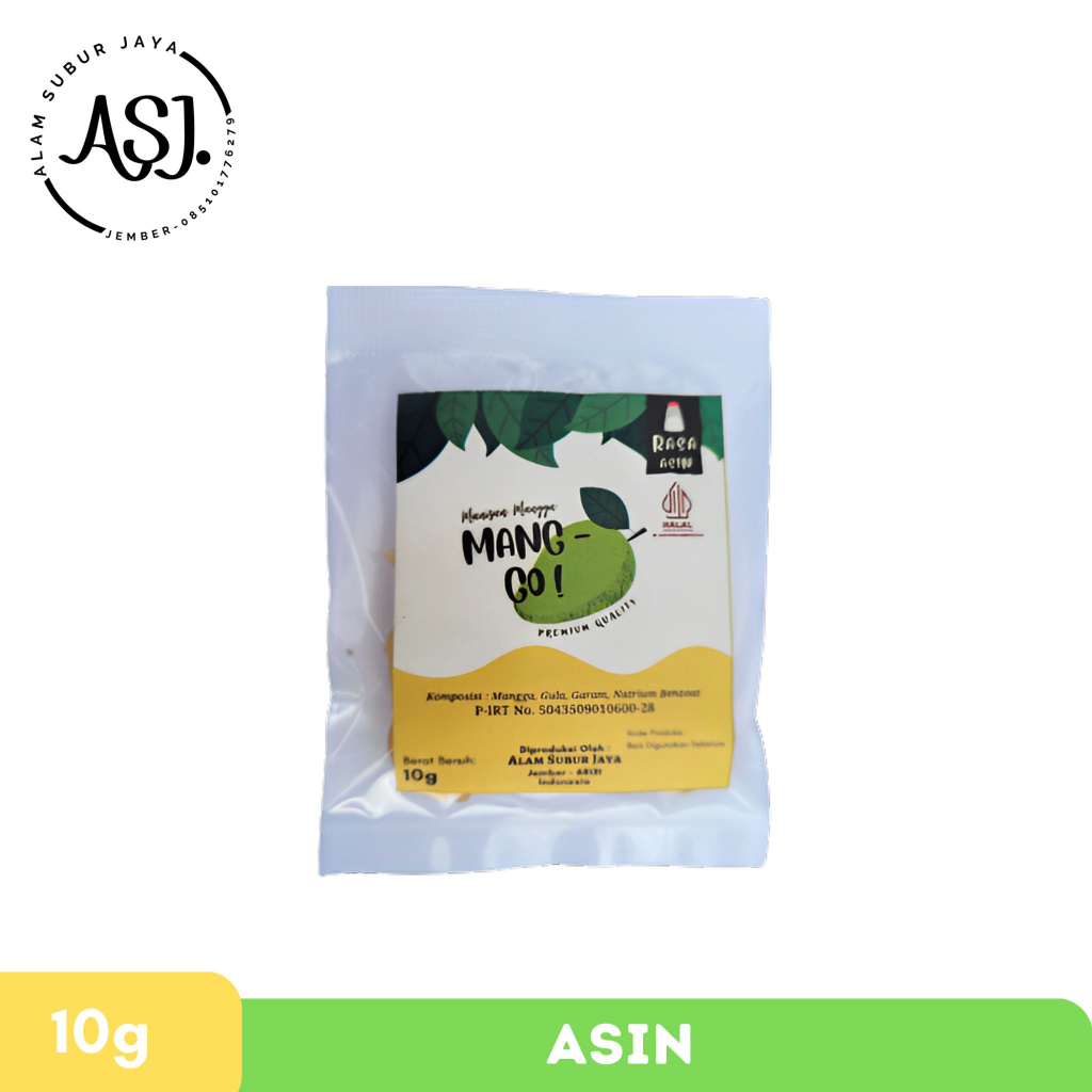 

Manisan Mangga Kering Asin 10 g Mang-Go!