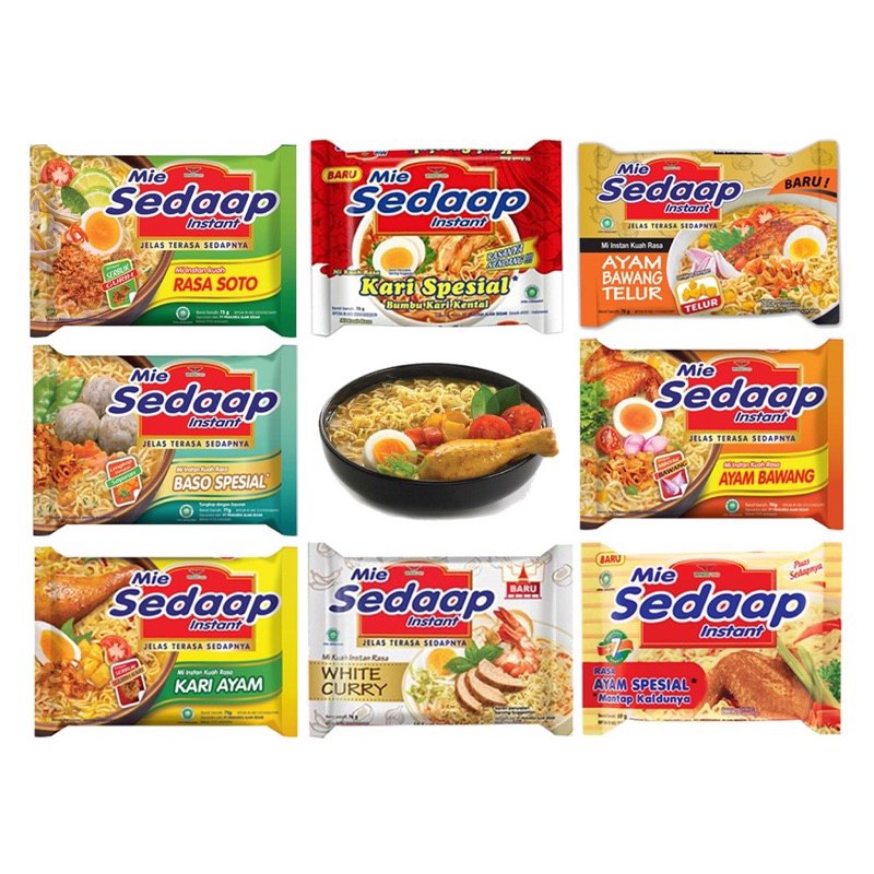 

Paket mie sedap kuah 6 bungkus