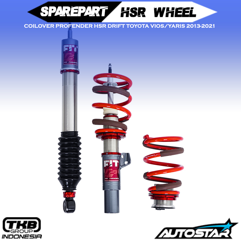 COILOVER Untuk Mobil Toyota Yaris & Vios Tahun 2013 sampai 2021 | Shockbreaker Custom Modifikasi Mob