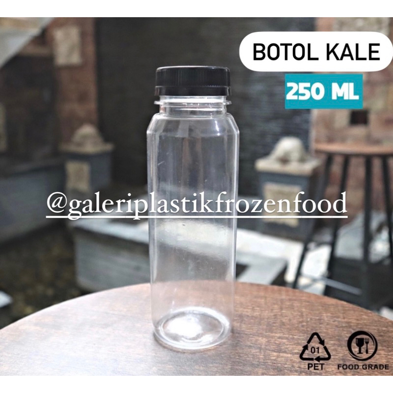 Botol Plastik Kale 250ml Tebal ~ GALERI PLASTIK FROZEN FOOD