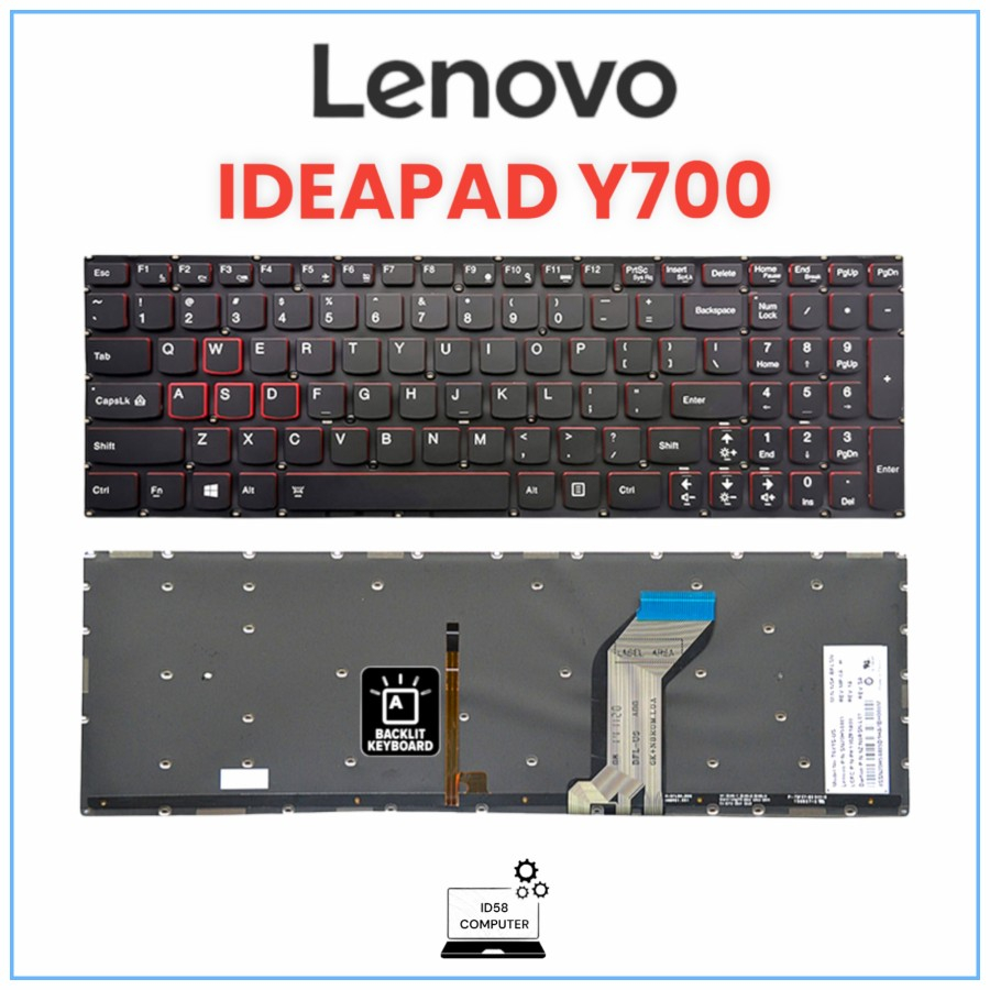 Keyboard Lenovo Ideapad 700 Y700-17isk Y700-15isk Y700-15acz Y700-15