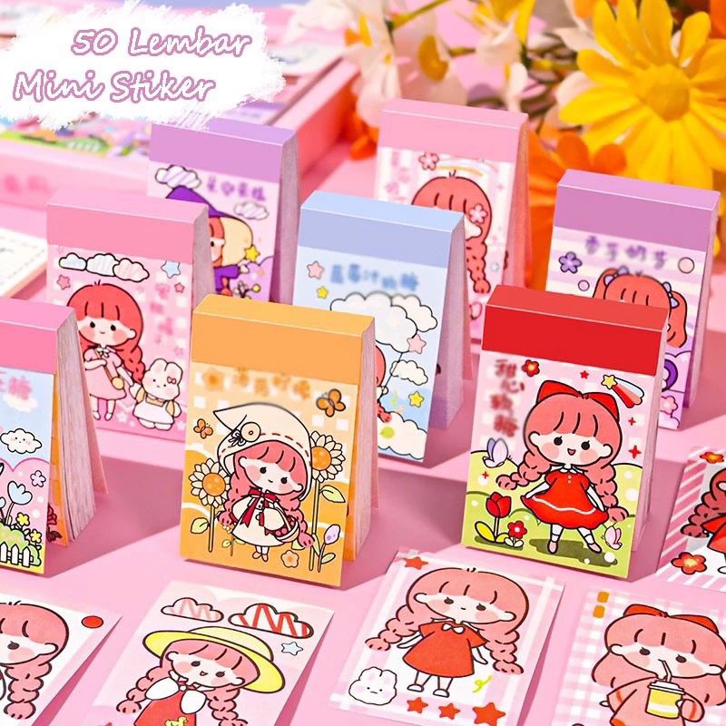 

stiker buku Momo kecil mini/stiker note washi karakter