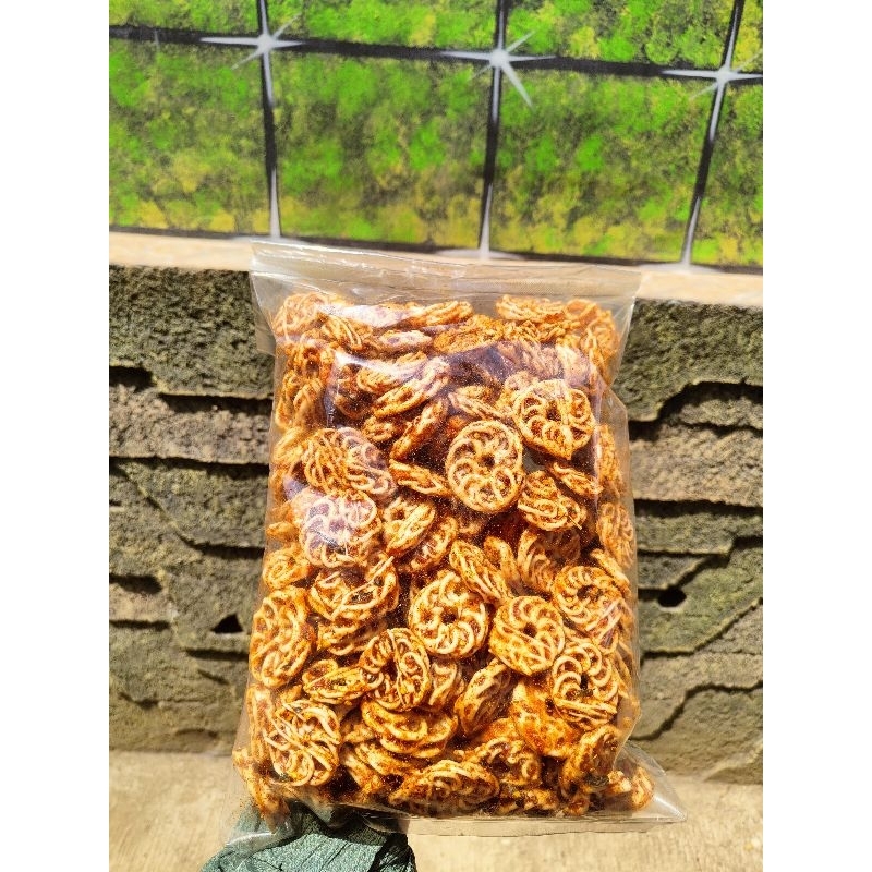 

RK kerupuk viral Rafael kerupuk mawar kerupuk pedo isi 1kg