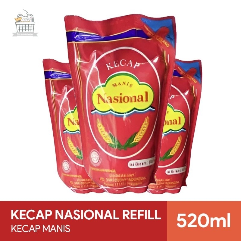 Kecap Nasional Refill 520ml - Kecap Manis Nasional Refill 520ml - Kecap Manis Nasional Berkualitas