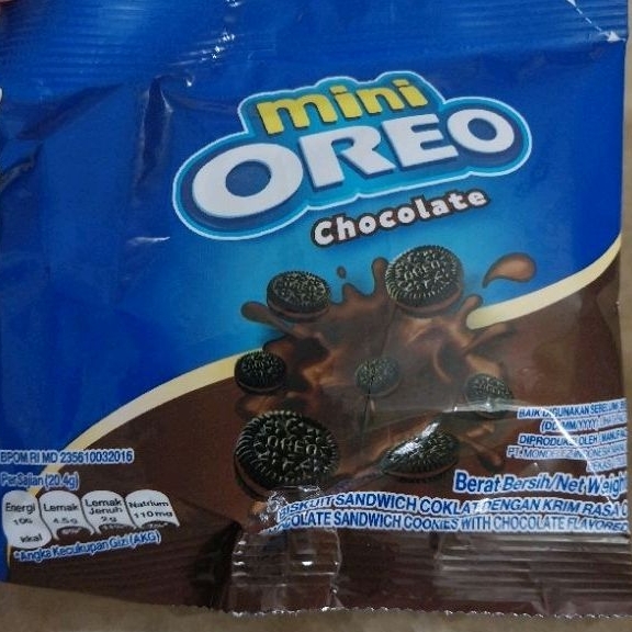 

Mini Oreo 1 Box isi 10 bungkus × 20.4 gram - Coklat/ Original