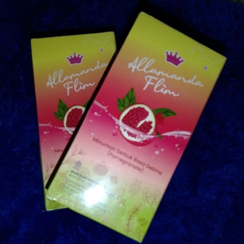 

Ready Allamamda Flim Minuman Pelangsing minuman Serbuk Rasa Delima free bonus