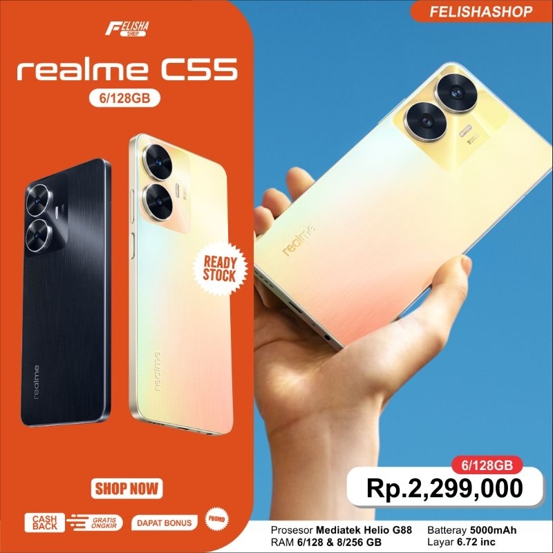 HP REALME C55 RAM 6/128 GARANSI RESMI