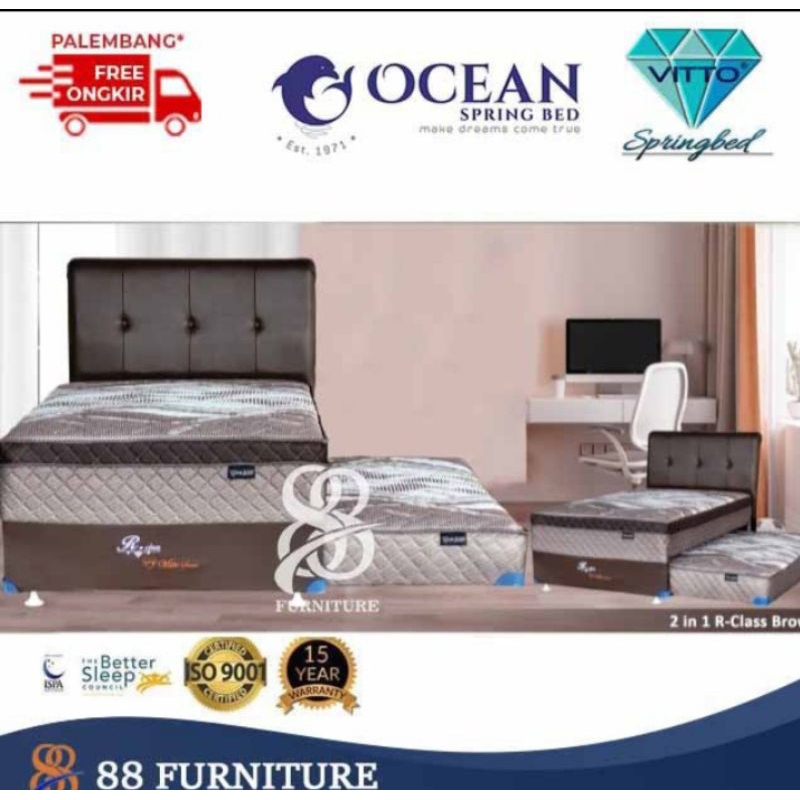 Springbed Bed Sorong Kasur Anak Ocean 2 in 1 R Class 120 x 200