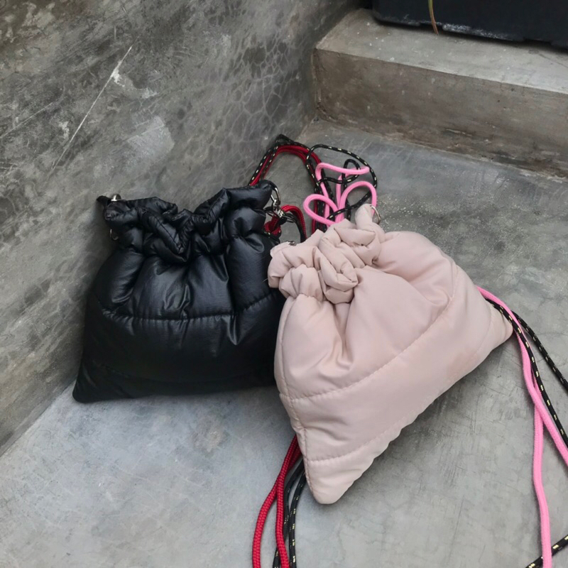 Puffy Sling • Bolsabloom - sling bag - puffy sling bag - rope sling bag