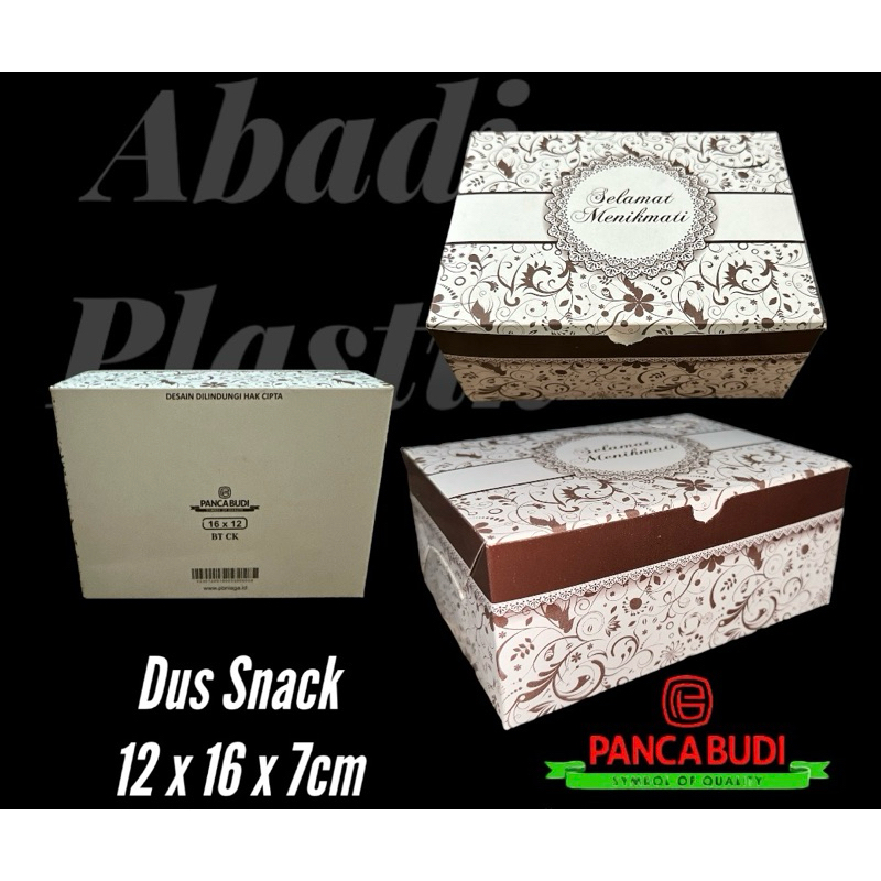 DUS KUE MOTIF 12X16 MOTIF BATIK/BOX KUE/DUS SNACK -100PCS