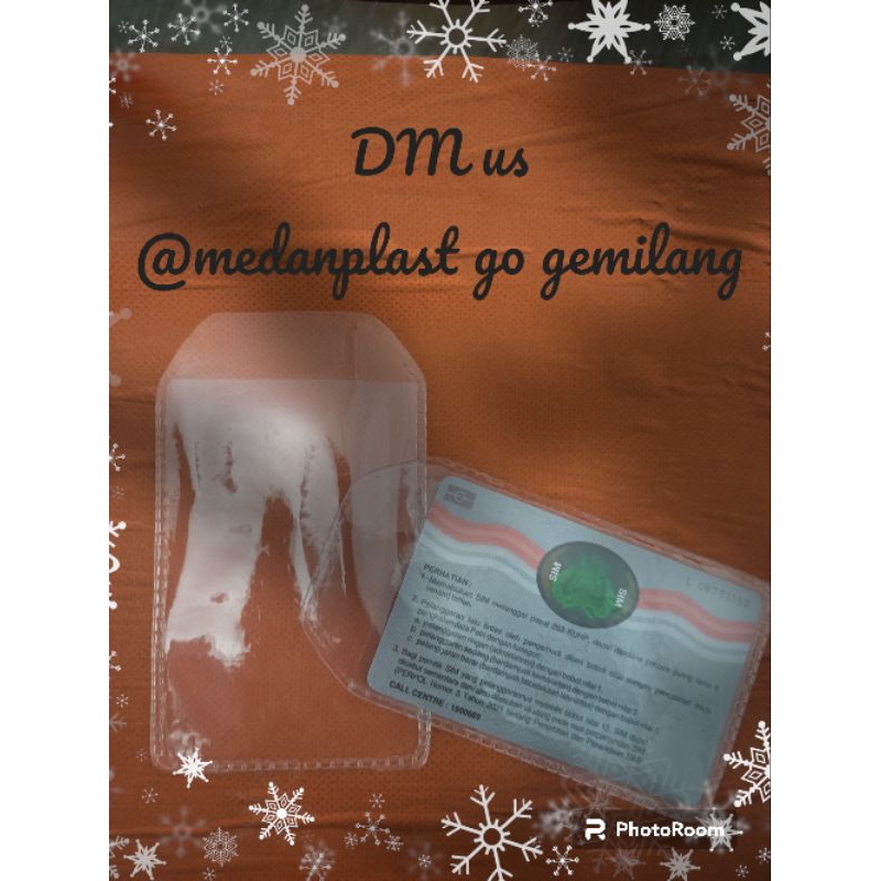 

Cover plastik pelindung kartu E-Pertamina, E-Toll, KTP, KTP, BPJS, dsb