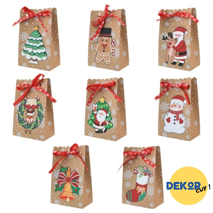 

(G6330) TAS BINGKISAN NATAL CHRISTMAS POUCH box packaging natal tas bingkisan natal box kue natal box kado natal paper bag natal hampers natal