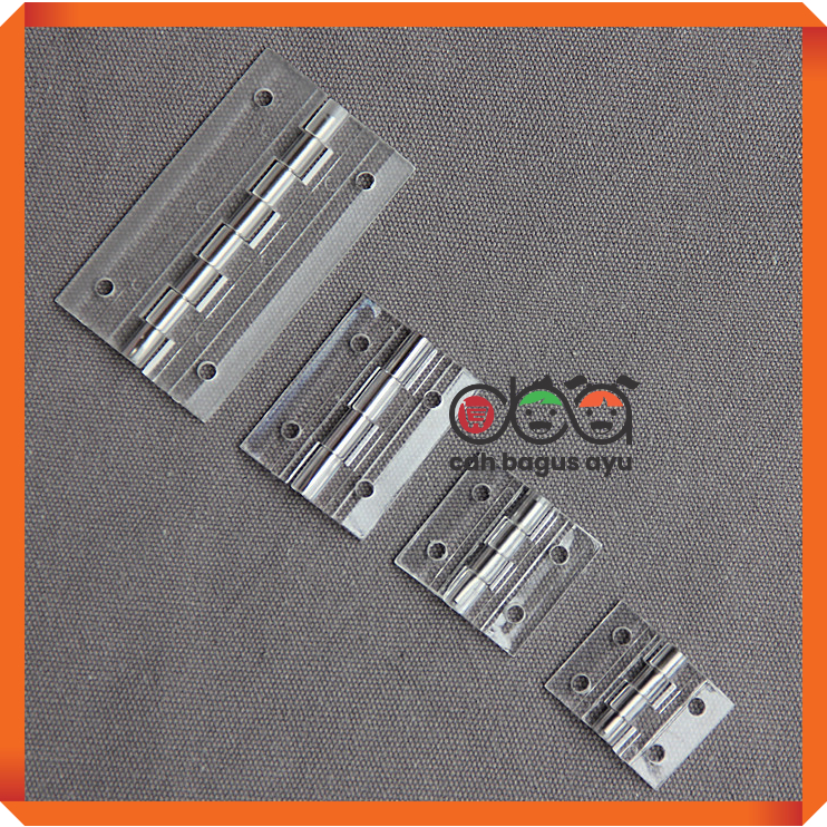 Engsel Akrilik Transparan Lubang 2.5cm 3cm 4cm 6cm 10cm Engsel Berlubang Acrylic 2 3 4 6 10 cm