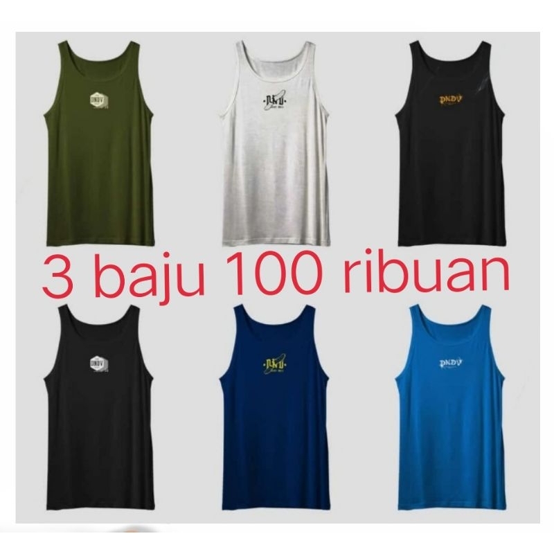 lekbong jumbo pria 2xl 3xl 4xl 5xl 6xl 7xl~singlet jumbo pria~3 pcs warna random