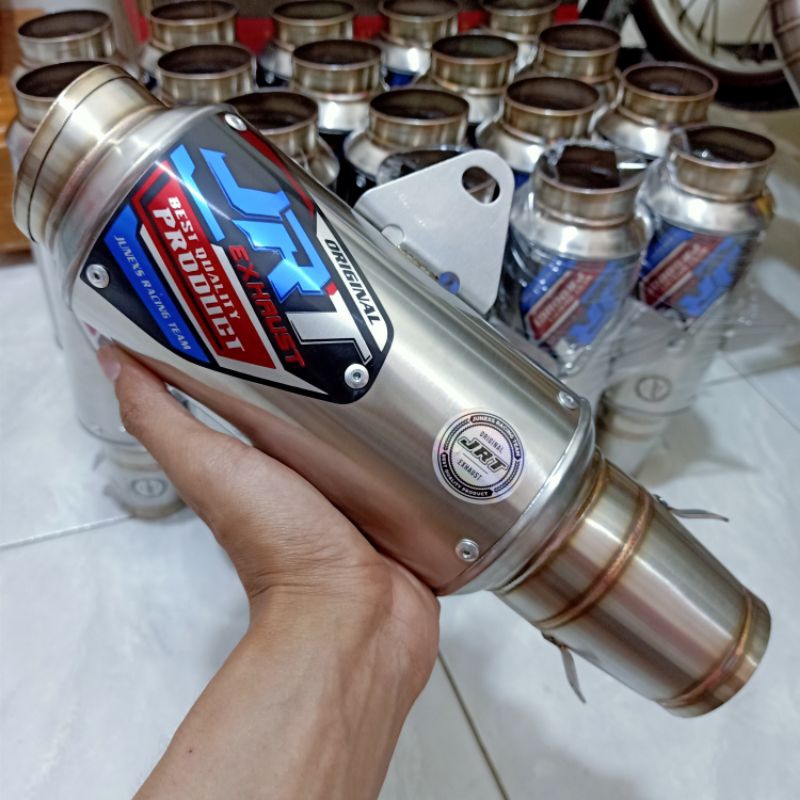 slenser knalpot jrt original selenser jrt gp pro silinser only inlet 50mm