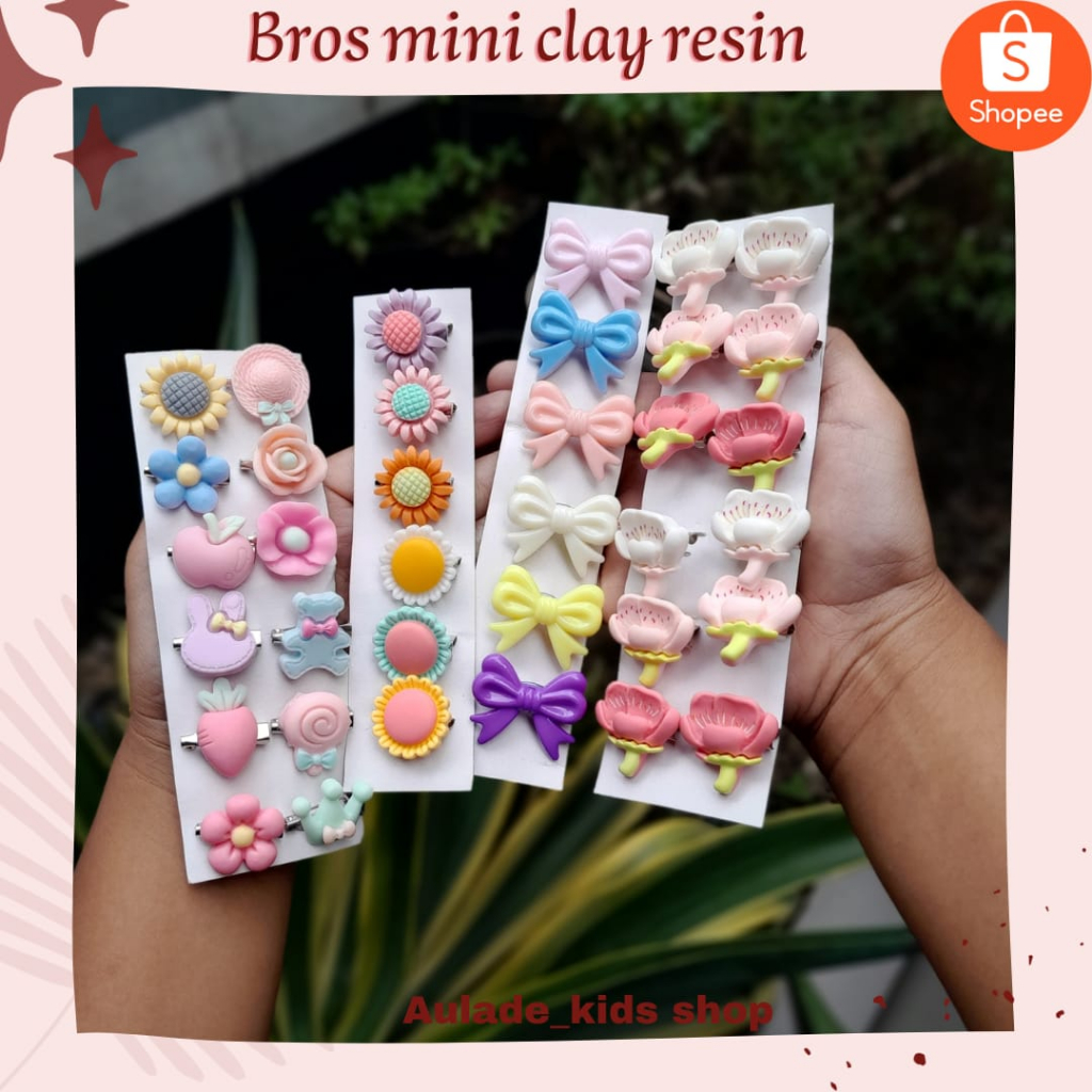 Bros mini karakter lucu / bros dagu kecil / bros anak karakter / bros pin dagu karakter / bros pita