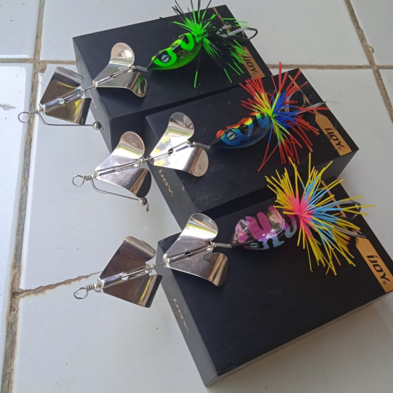 SLETER SLASHBAIT DOUBLE PROPELLER- UMPAN CASTING IKAN TOMAN-SANGAR LURE