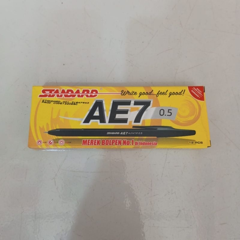 

Pulpen Standard AE 7 Hitam isi 12 Pcs