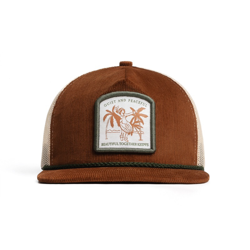 KEEPFS | Topi Trucker Ropehat Camel Cream | Quiet
