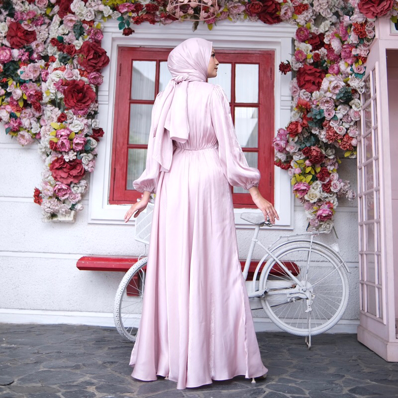 Ounadoutfit BARBIE dress luxury shimer premium / dress kondangan muslim / dress pesta wanita / dress shimer polos