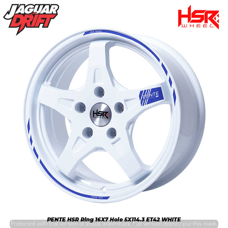 VELG MOBIL RING 16 HSR PENTE PUTIH ERTIGA CIVIC FD INNOVA XPANDER VELG RACING