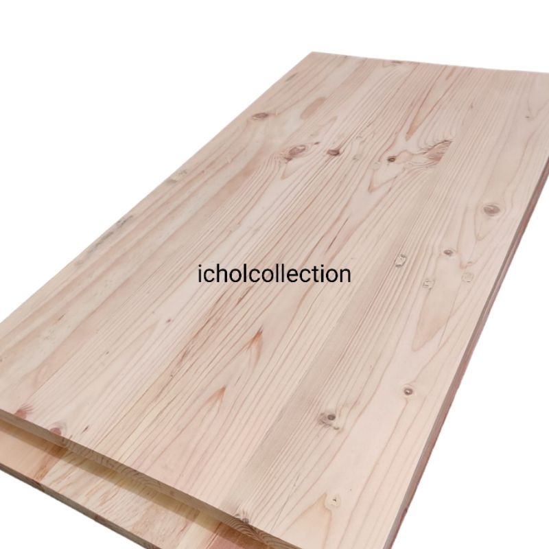 papan kayu jati belanda 100x60x2 / daun meja / papan sambung jati belanda