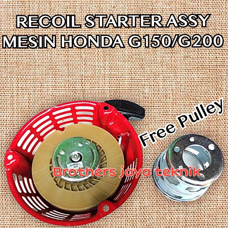 G150 G200 RECOIL STARTER TARIKAN ENGKOL MESIN PENGGERAK HONDA 3,5PK 5PK MODEL LAMA GK200