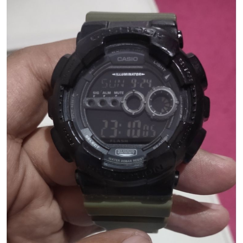 Jam Gshock Original GD 100SM Second
