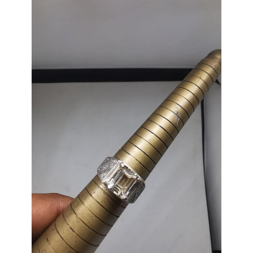 Batu Cincin Akik Natural Topas Ring Perak 925
