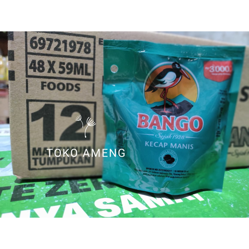 

Bango Kecap Manis Bango 59 ml - 1 DUS (48 pcs)