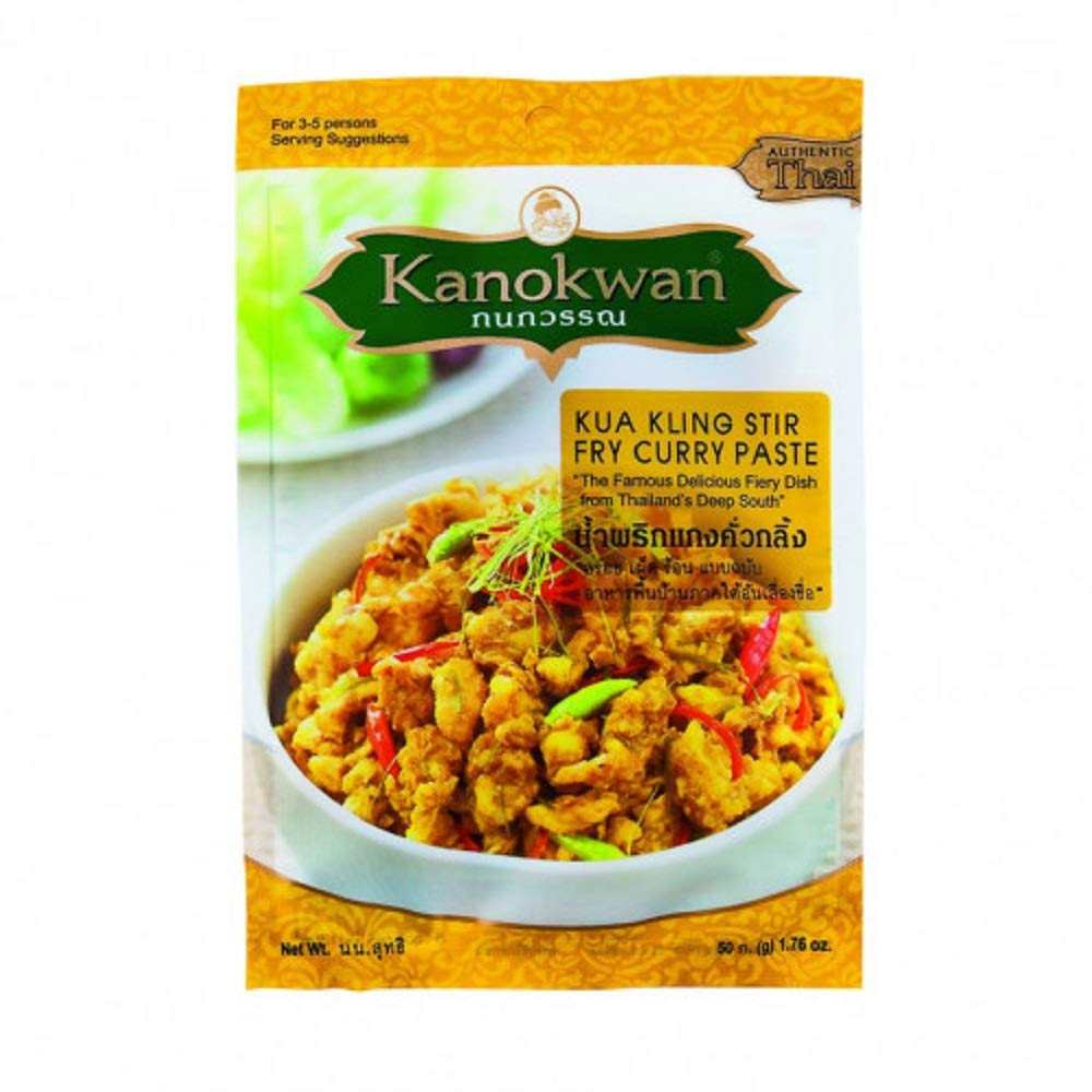 

Kanokwan Kua Kling Stir Fry Curry Paste 50gr Bumbu Kari Kuning Cah Tumis Thailand