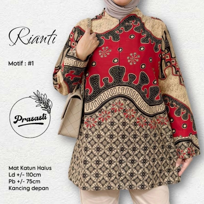blouse batik atasan blus wanita RIANTI