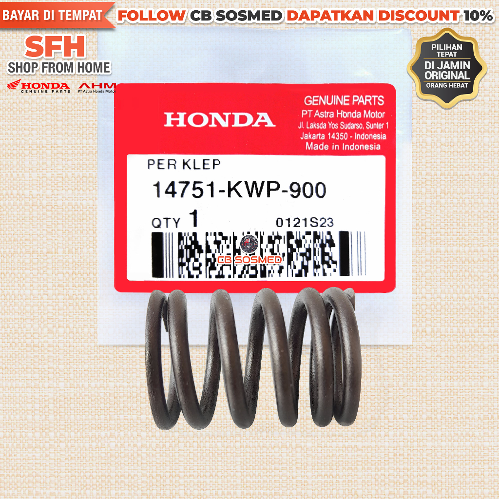 Per Klep BeAT Sporty eSP K25G 2014 - 2016 Pir Klep BeAT Sporty eSP K81 2016 - 2020 Valve Spring Spri