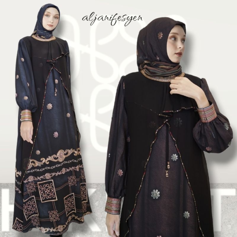 Abaya Hikmat Fashion Original A4155-11