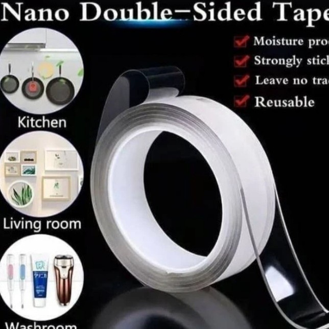 

DOUBLE TAPE SELOTIP BENING TRANSPARAN 1 METER 3METER DAN 5METER