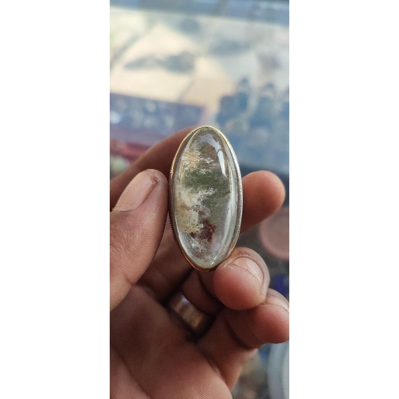 kecubung karang kinyang phantom quartz